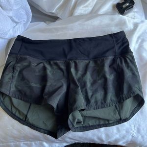 Green Camo Lulu Speed Up shorts